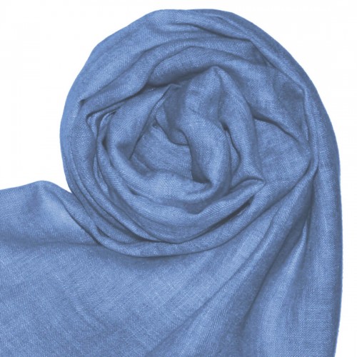 Lorenzo Cana Linen Mens Scarf Solid Colors Sky Blue LORENZO CANA