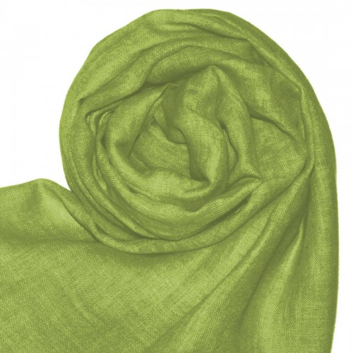 Lorenzo Cana Linen Mens Scarf Solid Colors Spring Green LORENZO CANA