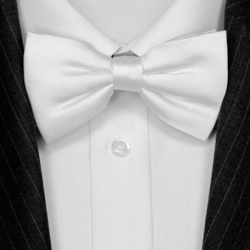 lorenzo cana Bow Tie Silk White LORENZO CANA