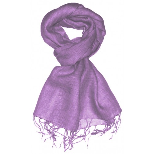 Lorenzo Cana Linen Scarf Plain Lilac LORENZO CANA