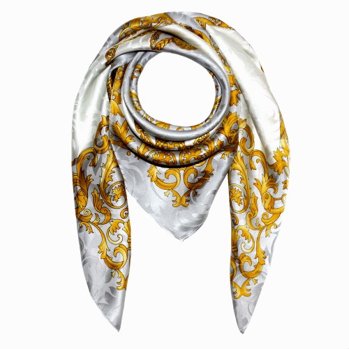 Lorenzo Cana Luxury Silk Scarf Gray LORENZO CANA