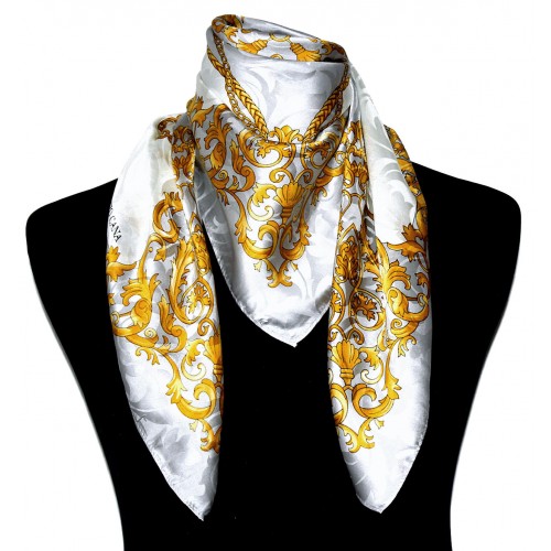 Lorenzo Cana Luxury Silk Scarf Gray LORENZO CANA