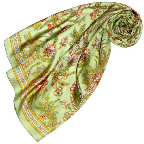 lorenzo cana Silk cloth green paisely LORENZO CANA