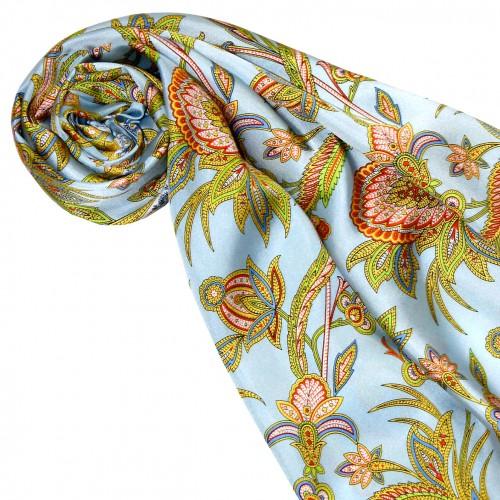 Lorenzo Cana Silk Scarf Blue Paisely LORENZO CANA