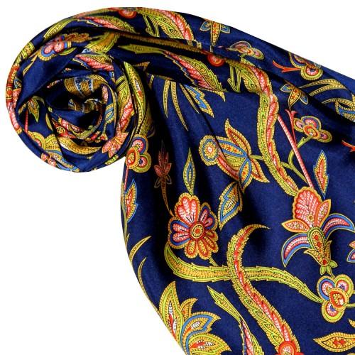 Lorenzo Cana Silk Scarf Blue Paisely LORENZO CANA