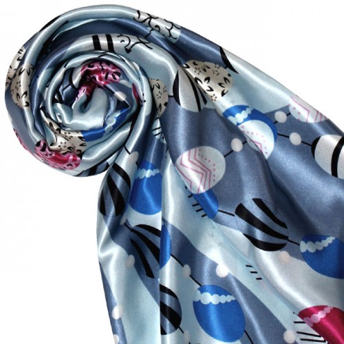 Lorenzo Cana Silk Scarf Blue Paisley LORENZO CANA