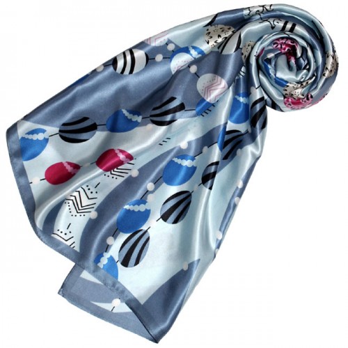 lorenzo cana Silk scarf Blue Paisley LORENZO CANA