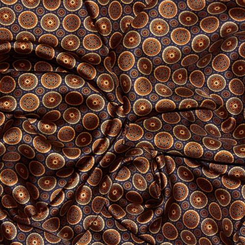 Lorenzo Cana Silk Scarf Brown Dots LORENZO CANA