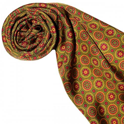 Lorenzo Cana Silk Scarf Green Dotted LORENZO CANA