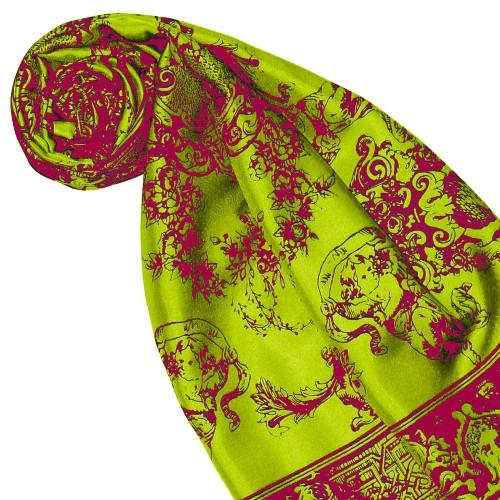 Lorenzo Cana Silk Scarf Green Floral LORENZO CANA