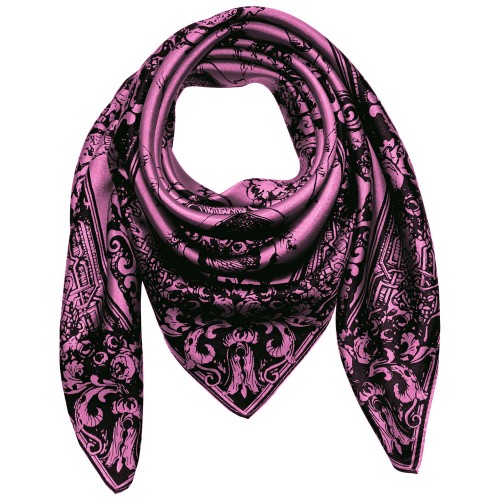 Lorenzo Cana Silk Scarf Pink Floral LORENZO CANA