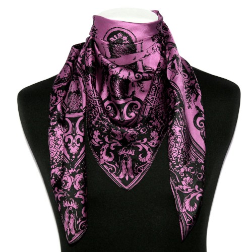 Lorenzo Cana Silk Scarf Pink Floral LORENZO CANA