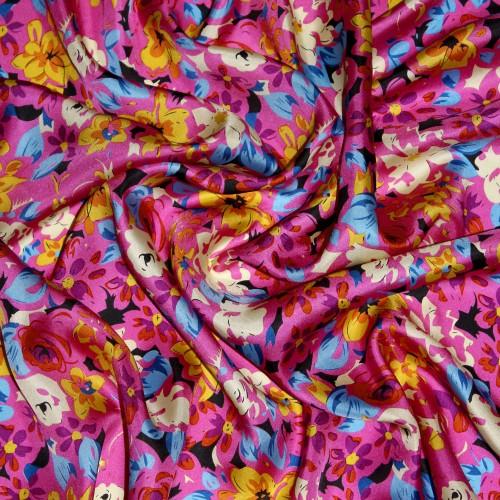 Lorenzo Cana Silk Scarf Pink Floral LORENZO CANA