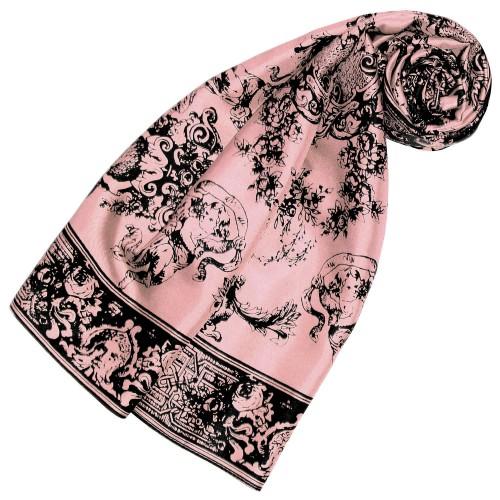 lorenzo cana Silk scarf pink Floral LORENZO CANA