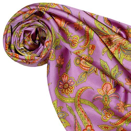 Lorenzo Cana Silk Scarf Pink Paisely LORENZO CANA
