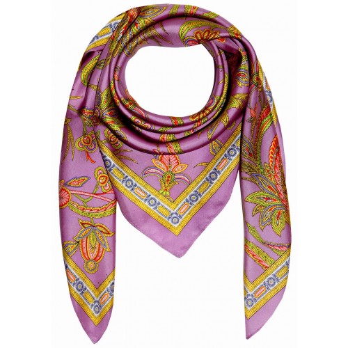 Lorenzo Cana Silk Scarf Pink Paisely LORENZO CANA