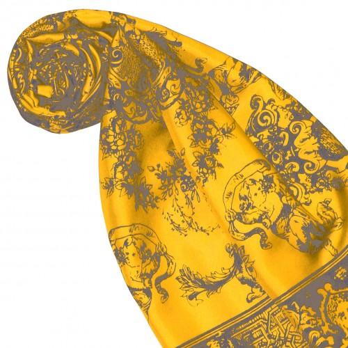 Lorenzo Cana Silk Scarf Yellow Floral LORENZO CANA