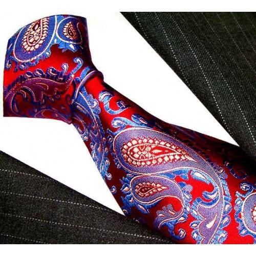 Lorenzo Cana Silk Tie Blue Gold Red LORENZO CANA