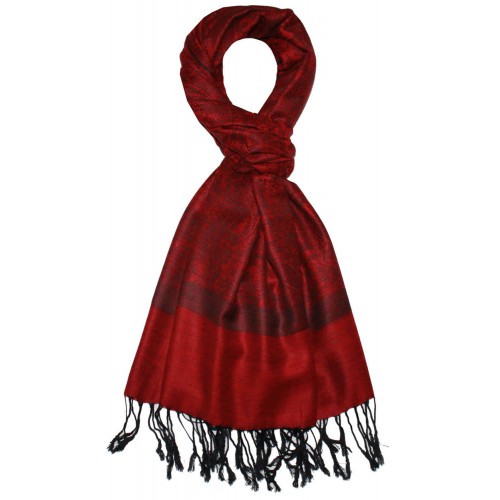 Lorenzo Cana Men's Scarf Modal Paisley Purple Black LORENZO CANA