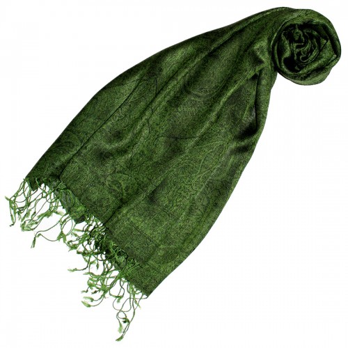 Lorenzo Cana Men's Scarf Paisley Green Grass Green LORENZO CANA