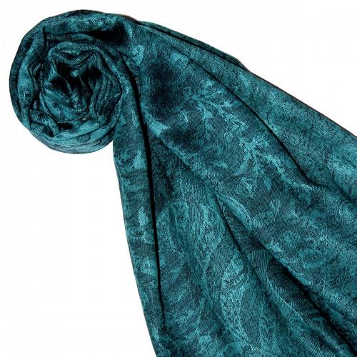lorenzo cana Men's scarf Paisley Turquoise Petrol LORENZO CANA