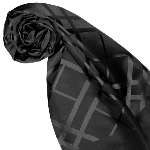 Lorenzo Cana Men's Scarf Silk Noble In Black LORENZO CANA