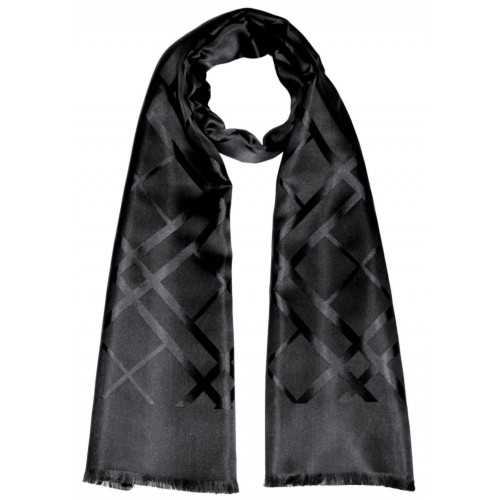 Lorenzo Cana Men's Scarf Silk Noble In Black LORENZO CANA
