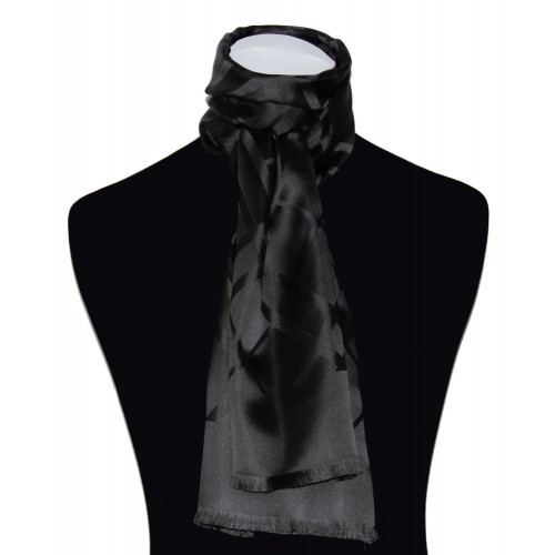 Lorenzo Cana Men's Scarf Silk Noble In Black LORENZO CANA