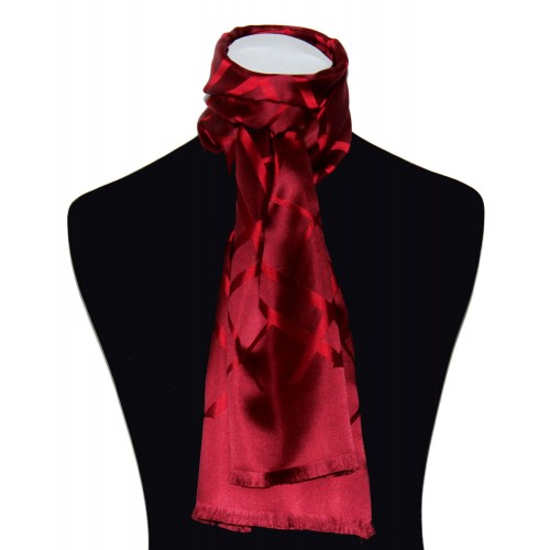 Lorenzo Cana Men's Scarf Silk Noble In Red LORENZO CANA