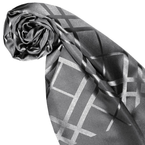Lorenzo Cana Men's Scarf Silk Noble In Silver LORENZO CANA