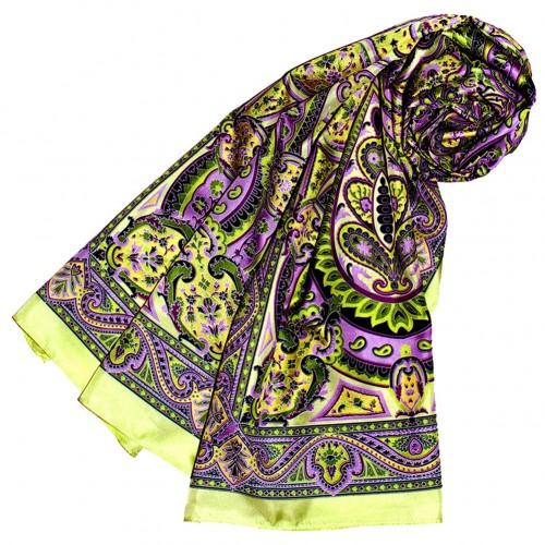 Lorenzo Cana Men's Shawl Green Purple Yellow Paisley LORENZO CANA