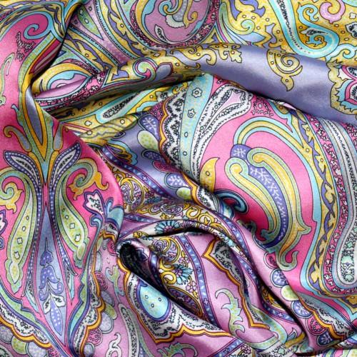Lorenzo Cana Men's Shawl Silk Pink Yellow Paisley LORENZO CANA
