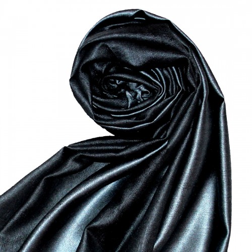 lorenzo cana Men's Shawl Silk Viscose Bicolored Steel Navy LORENZO CANA