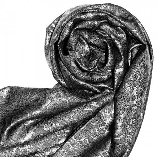 lorenzo cana Men's Shawl Silk Viscose Paisley Grey Silver LORENZO CANA