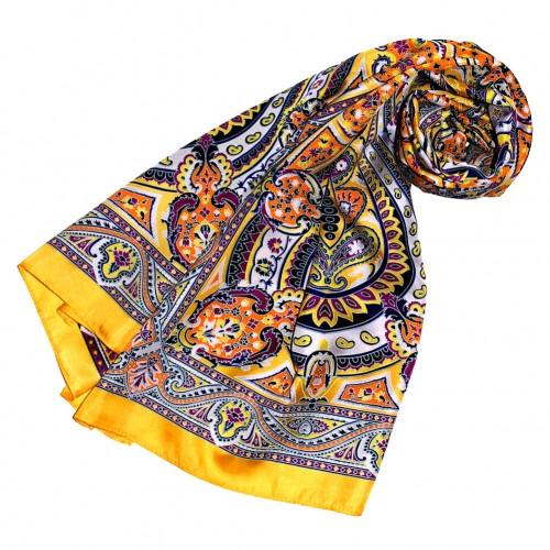Lorenzo Cana Men's Shawl Yellow Purple Black White Paisley LORENZO CANA
