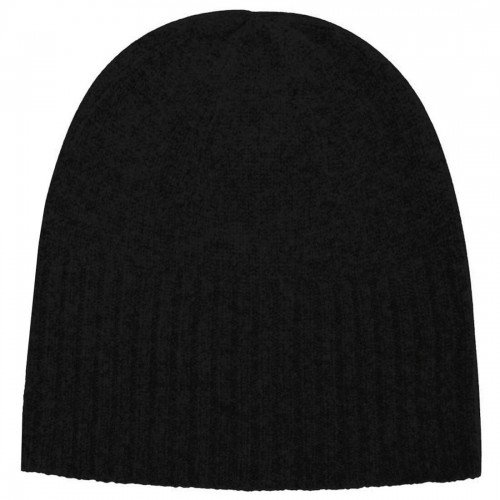 lorenzo cana Mens Beanie 100% cashmere Fold back Black LORENZO CANA