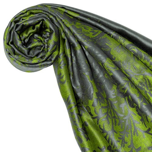 Lorenzo Cana Mens Scarf 100% Modal Green Gray Floral LORENZO CANA
