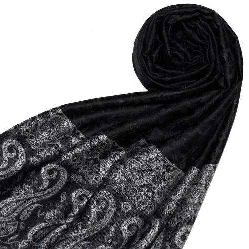 Lorenzo Cana Mens Scarf Modal Rosé-white Black LORENZO CANA