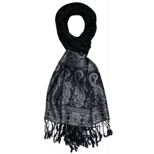Lorenzo Cana Mens Scarf Modal Rosé-white Black LORENZO CANA