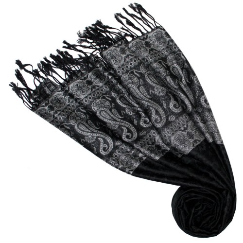 lorenzo cana mens scarf Modal Rosé-white Black LORENZO CANA