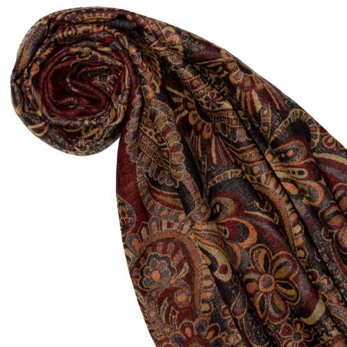 Lorenzo Cana Mens Scarf Wool Orange Black Yellow LORENZO CANA