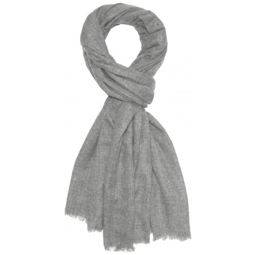 Lorenzo Cana Mens Scarf Wool Yak Light Gray LORENZO CANA