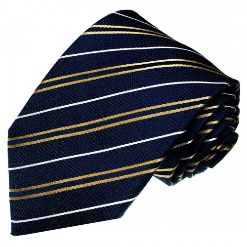 Lorenzo Cana Mens Tie Royal Blue White Gold LORENZO CANA