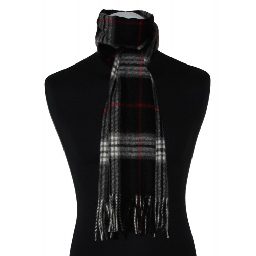 Lorenzo Cana Mister's Scarf Cashmere Black White Red LORENZO CANA