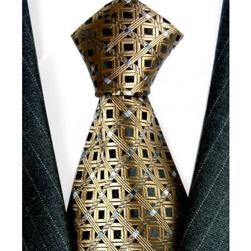lorenzo cana Neck Tie 100% Silk business black LORENZO CANA