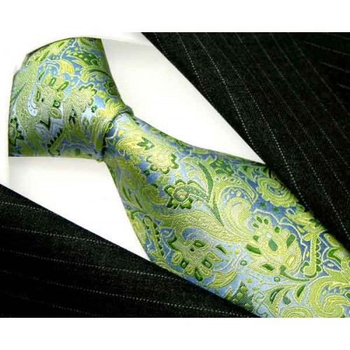 Lorenzo Cana Neck Tie Floral Light Green LORENZO CANA