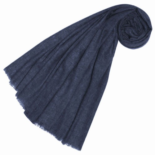 lorenzo cana Notting Hill blue wool mens scarf Yak LORENZO CANA