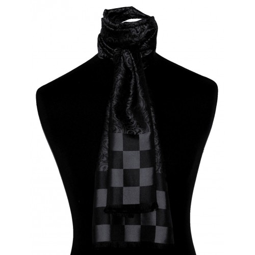 Lorenzo Cana Paisley Scarf For Men Black LORENZO CANA