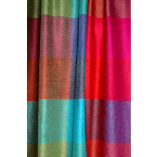 Lorenzo Cana Pashmina 100% Cashmere Checkered Multicolor For Women LORENZO CANA