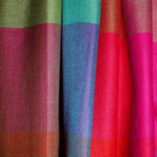 Lorenzo Cana Pashmina 100% Cashmere Checkered Multicolor For Women LORENZO CANA